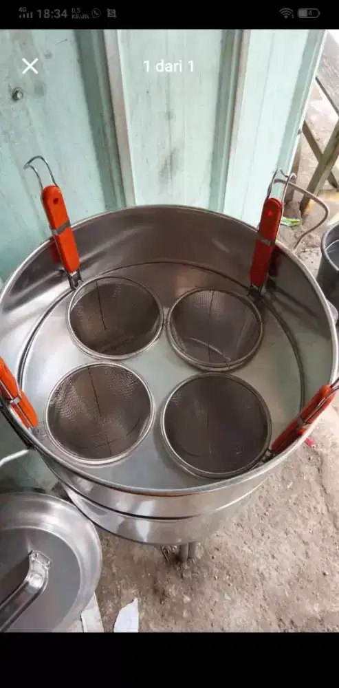 Panci 4 lubang 4 saringan
