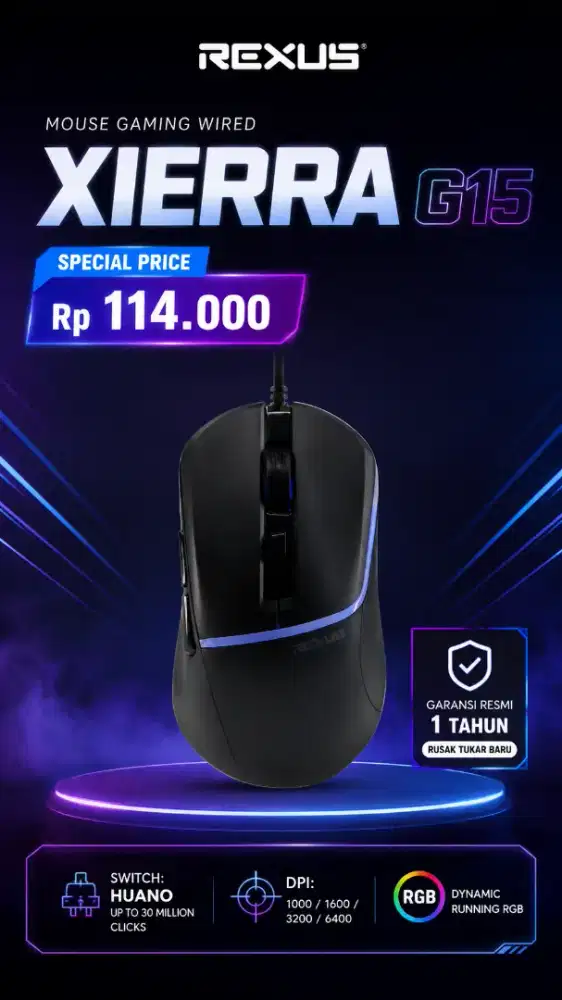 Mouse gaming rexus g15