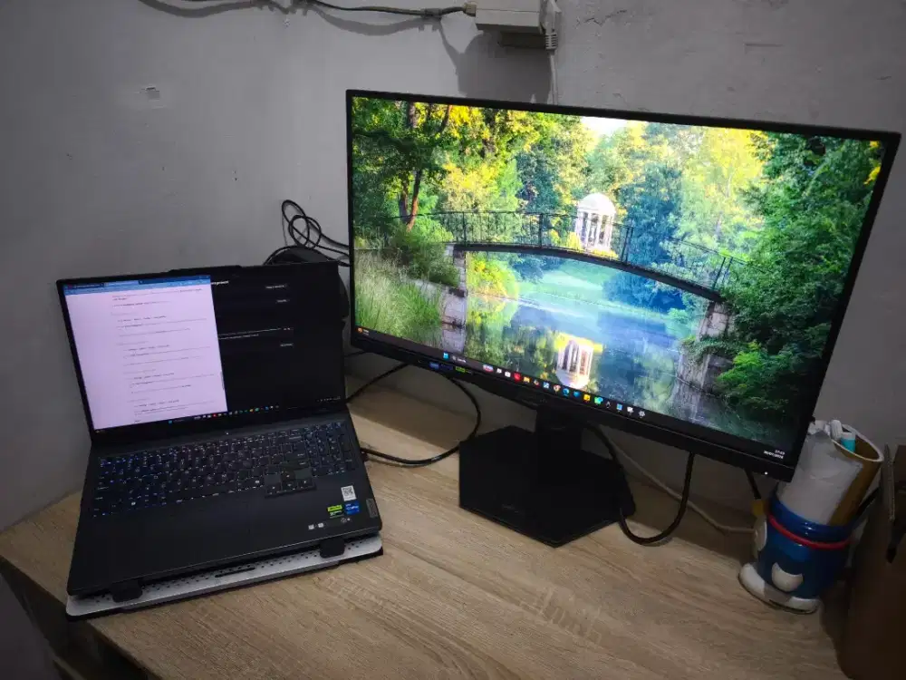 Lenovo Legion 27-10 1080p IPS 240Hz. Pemakaian baru 17 hari