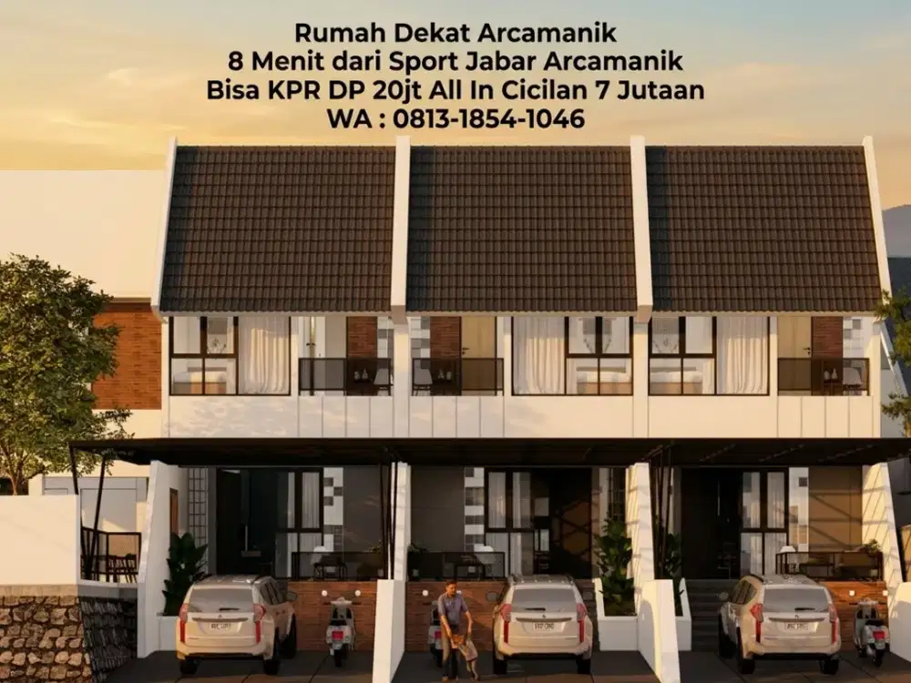 Rumah Baru Siap Huni 2 Lantai Kota Bandung View Kota dekat Sport Jabar Arcamanik