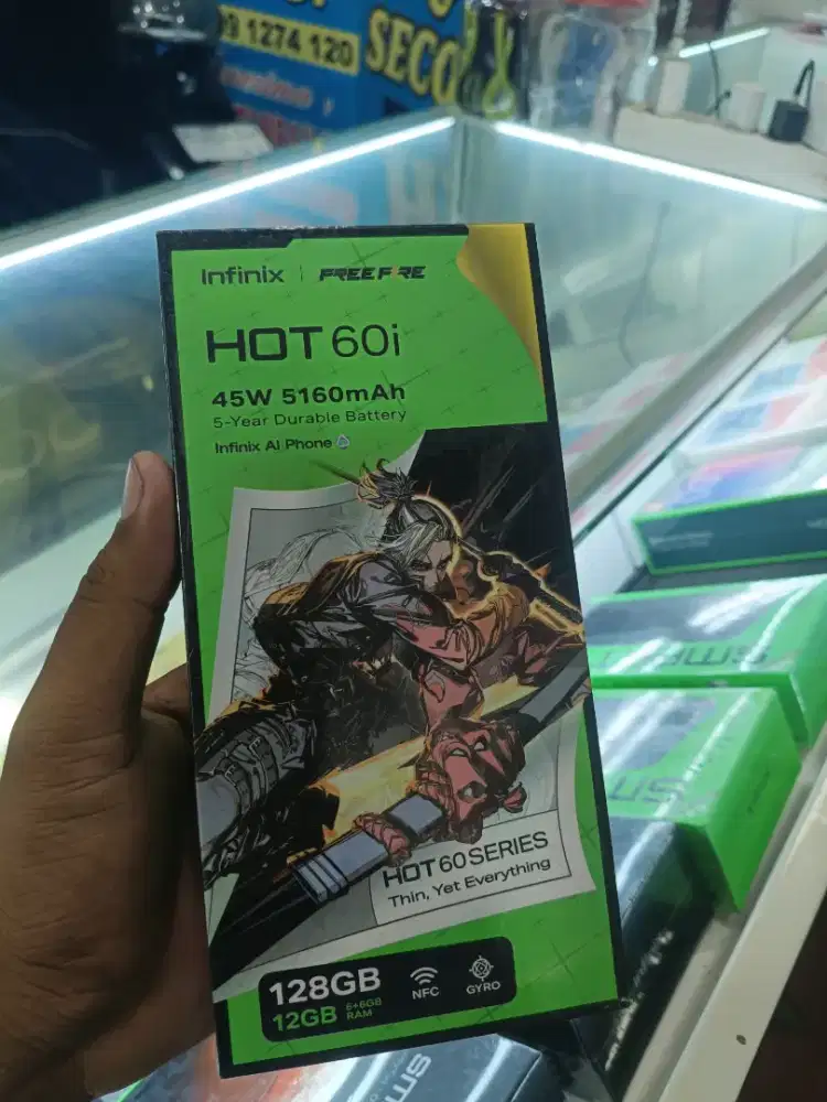 New Infinix hot 60i ram6/128 garansi resmi 1 tahun