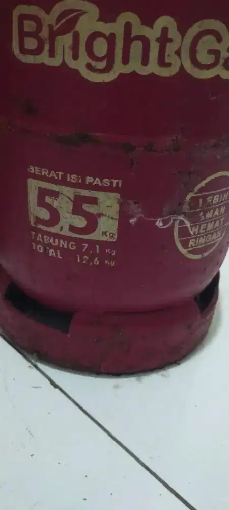 Tabung Kosong Bright Gas 5.5 kg Pink Murah
