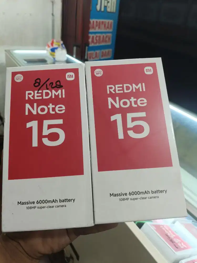 New redminote 15 ram8/128 garansi resmi 1 tahun