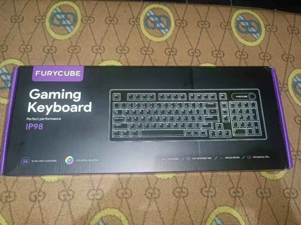 KEYBOARD FURYCUBE IP98 MEMBRANE WATERPROOF