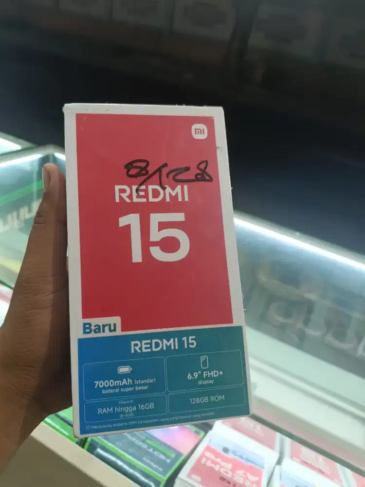New redmi 15 ram8/128 garansi resmi 1 tahun