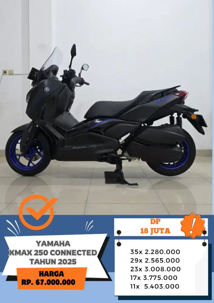 KM 1 RB!! YAMAHA XMAX 250 CONNECTED TAHUN 2025