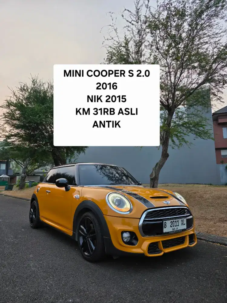 Km 31RB ASLI Mini Cooper S 2.0 2016 nik 2015