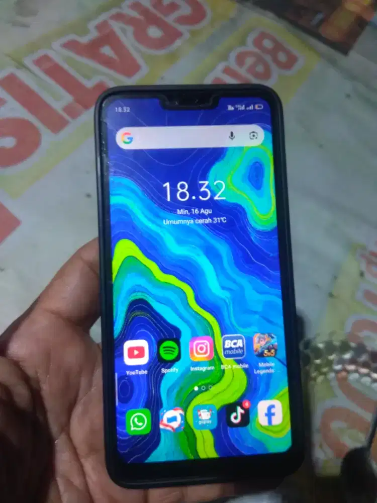 Oppo F7 diamond black