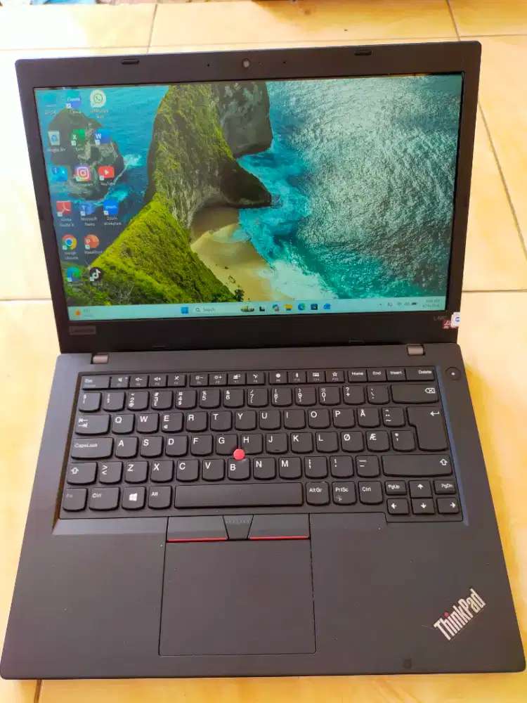 Dijual laptop Lenovo Thinkpad L480 Intel i5 gen 8 Ram 8GB DDR4 SSD 256