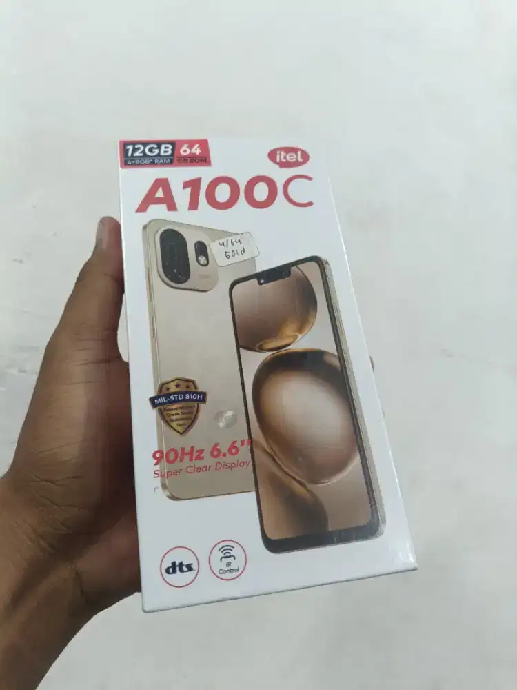 New itel a100c ram4/64 garansi resmi 1 tahun
