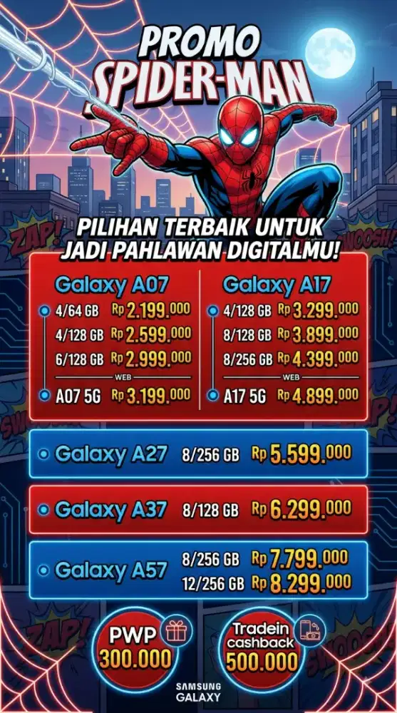 Promo samsung Aseries total bonus hingga 800 ribu rupiah