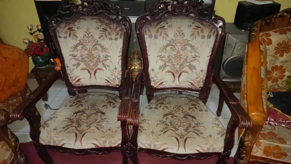 Set 4 Kursi + Meja KAYU JATI