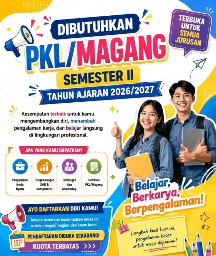 Di cari yang mau Magang/PKL