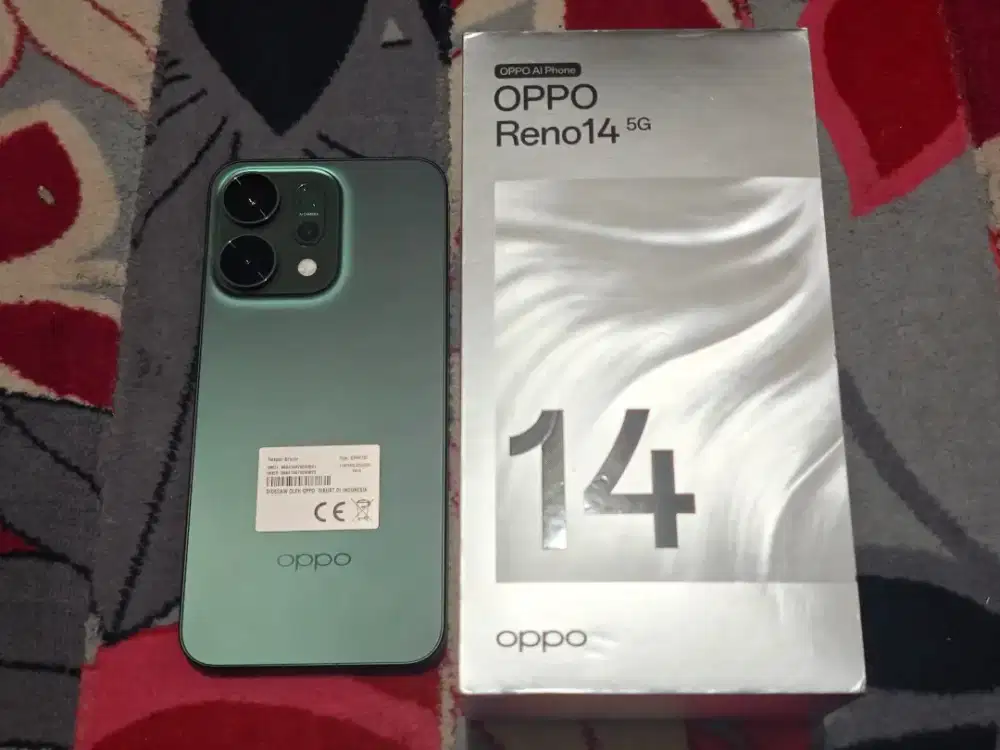 Oppo Reno 14 5G 12/256 Fullset Ori Garansi Oktober 2026