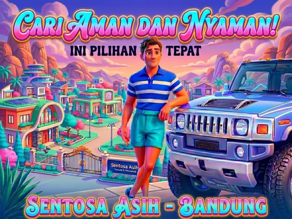 JUAL RUMAH DI SENTOSA ASIH, MARGAHAYU, CIPAMOKOLAN, BANDUNG TIMUR.
