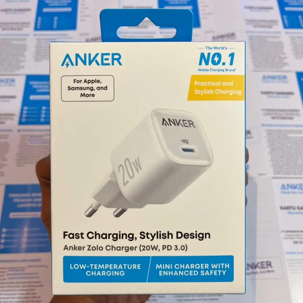 Adaptor Anker Zolo Charger (20W, PD 3.0) NEW Garansi Resmi