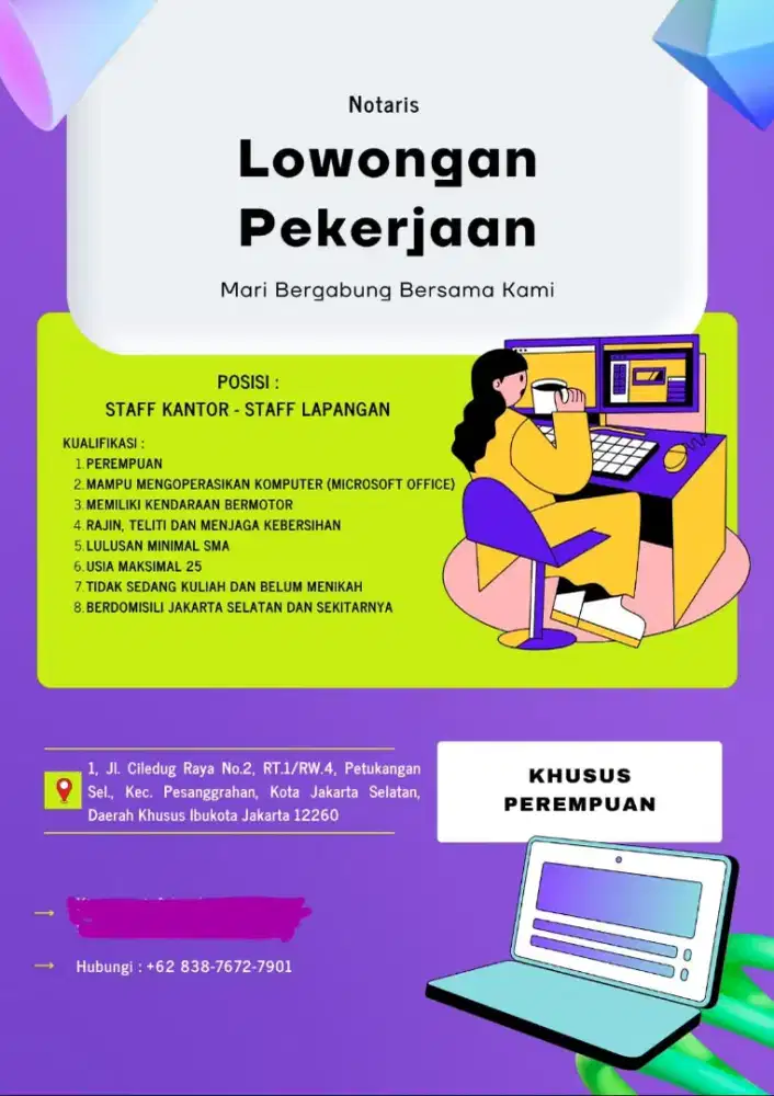 LOKER BISA KOMPUTER  & MEMILIKI KENDARAAN