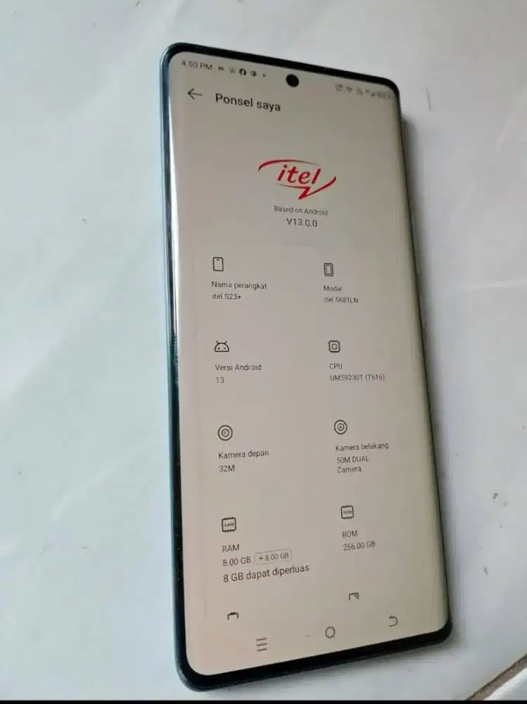 Itel S23 Plus Ram 8+8 Internal 256Gb