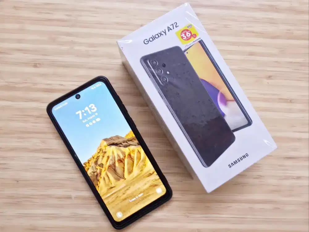 Samsung A72 Black 8GB/128GB 4G LTE Fullset ... ada Minus butuh Service