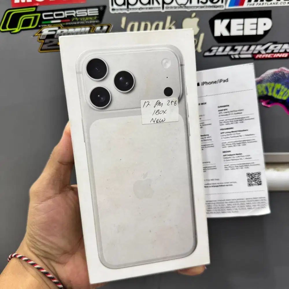 iphone 17 promax 256gb ibox new segel garansi 1 tahun