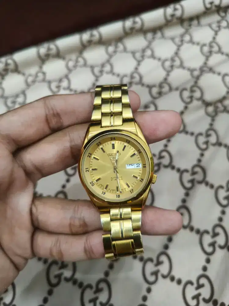Jam tangan seiko 7s26 02c0 gold automatic