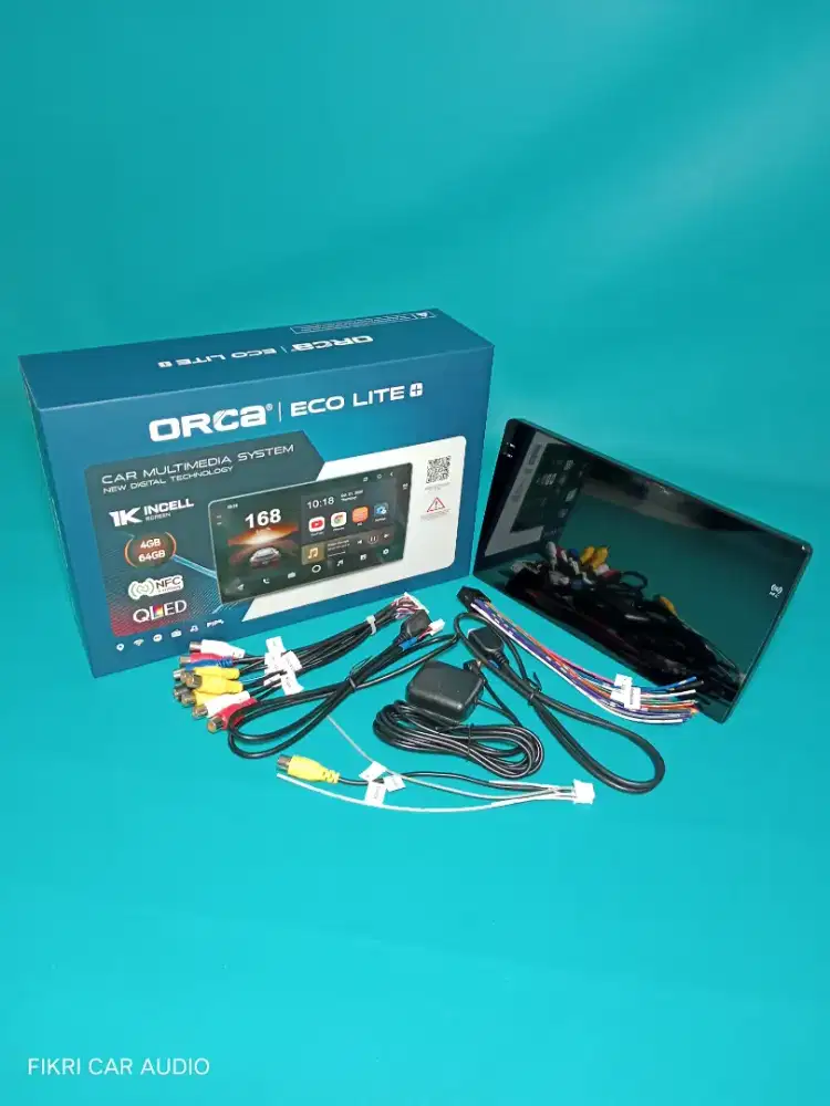 Head Unit Android ORCA ECO LITE+ADR-9988 QLED 1K NFC OS11 9 Ram 4/64