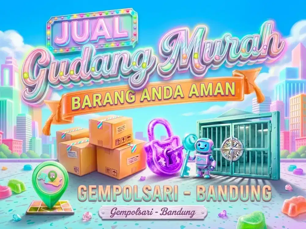 JUAL GUDANG DI GEMPOL SARI, CIJERAH, MELONG, BANDUNG KULON.