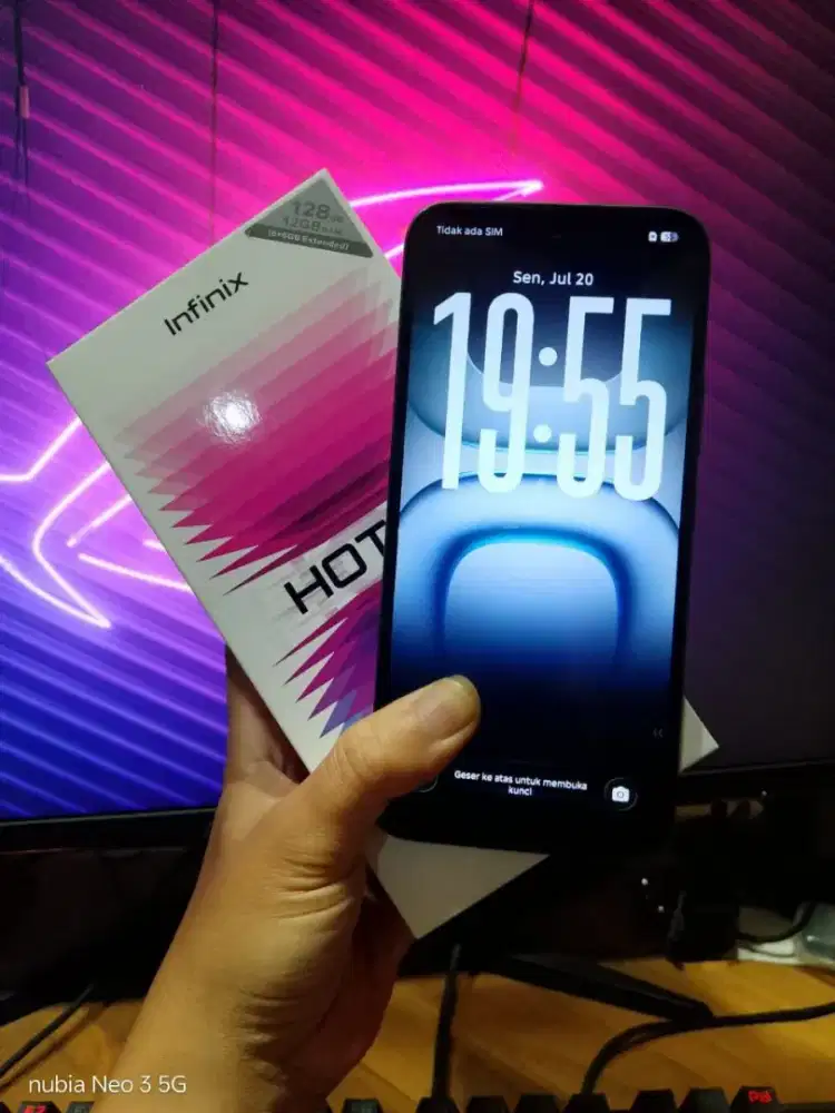 infinix hot 70 6/128 komplit garansi panjang