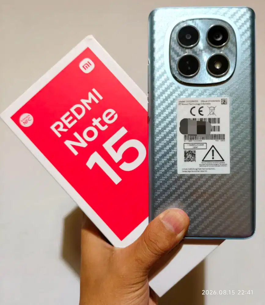 Xiaomi Redmi Note 15 8/128 Gb Likenew 99% Resmi Agustus 2027 bs Tt/BT