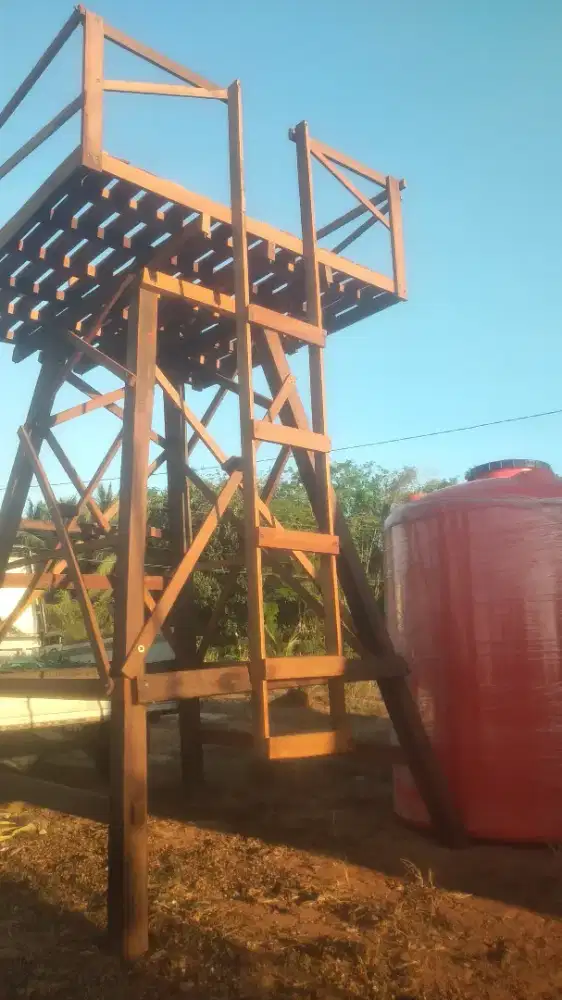 Tower tandon menara ulin tinggi 3mtr tiang 10/10