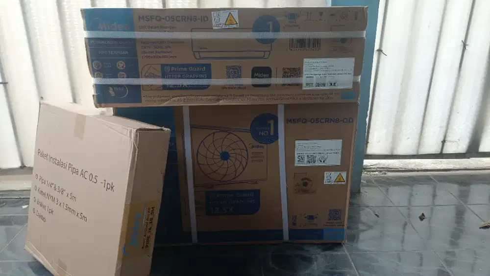 Jual rugi AC Midea 1/2pk