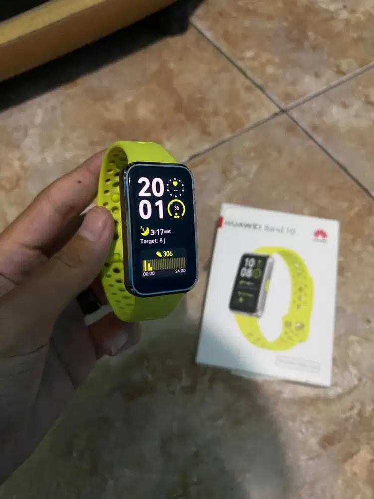 Huawei band 10 alumunium green