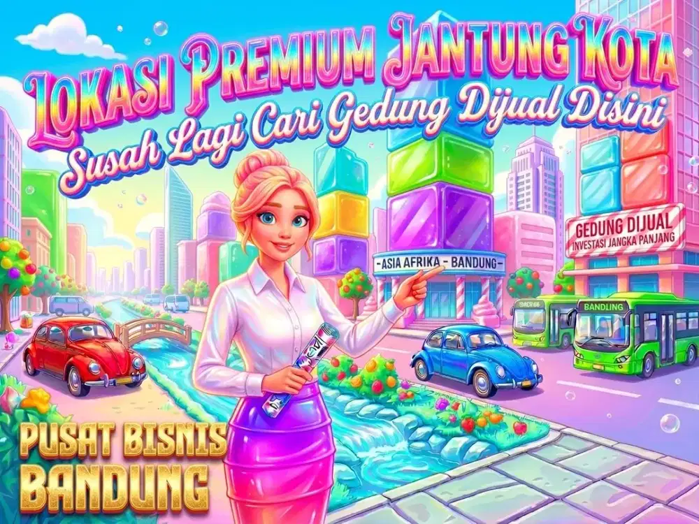 JUAL GEDUNG DI ASIA AFRIKA, BRAGA, BANDUNG KOTA.
