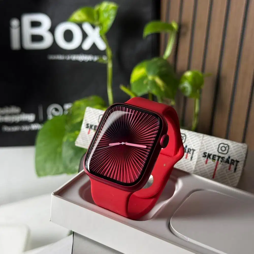 Apple Watch Series 9 45mm Red Edition iBox iwatch Battery Health 95%