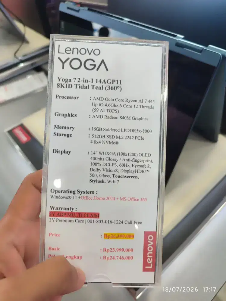 Lenovo Yoga 7 2in1 14AGP11 BISA KREDIT BUNGA RINGAN FREE DP