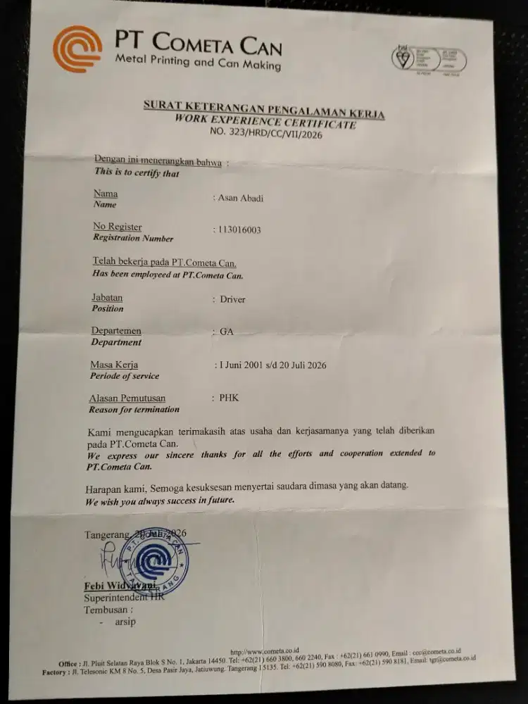 Mencari lowongan kerja driver