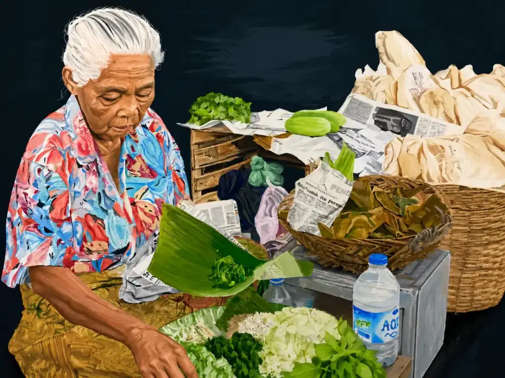 Lukisan oil on canvas