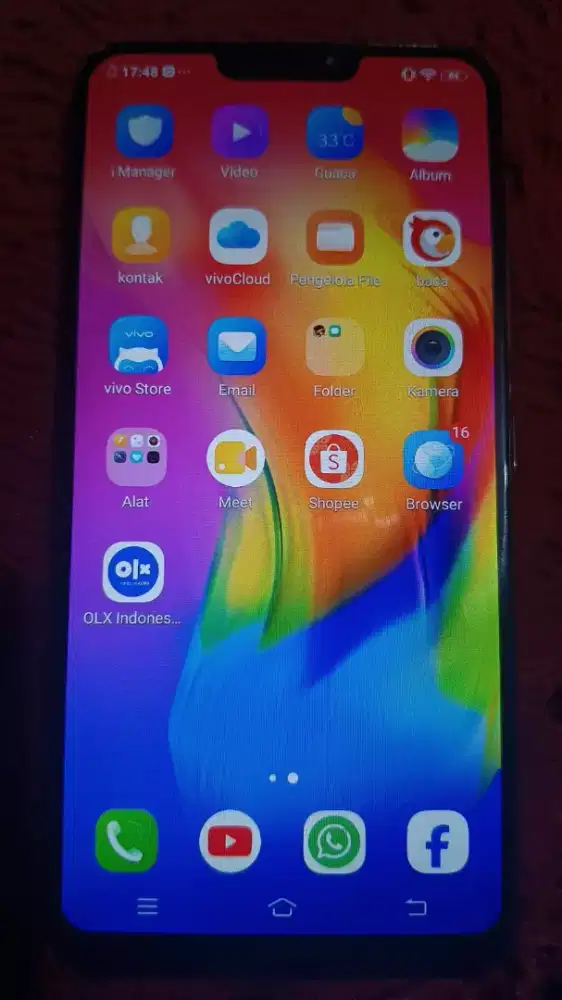 Jual hp vivo layar bsar