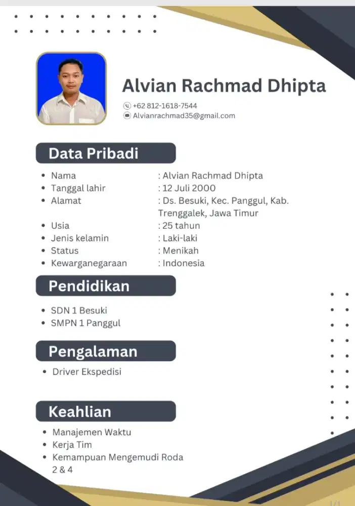 Cari pekerjaan Driver