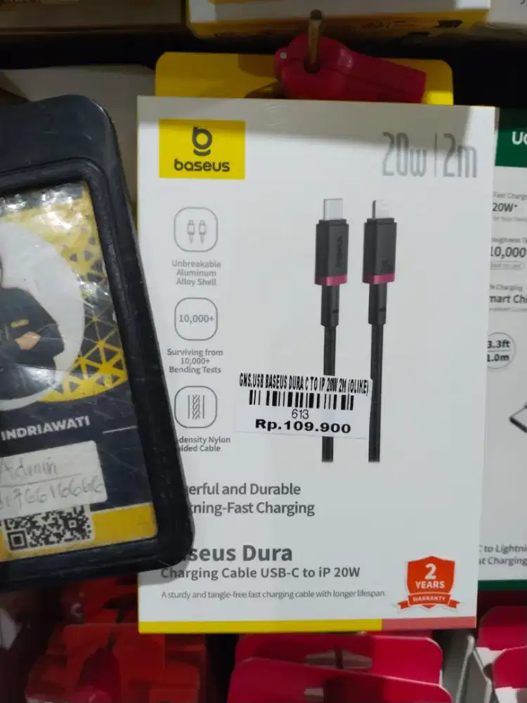 USB BASEUS DURA C TO IP 20W 2M | ATLANTIS DAHSYAT