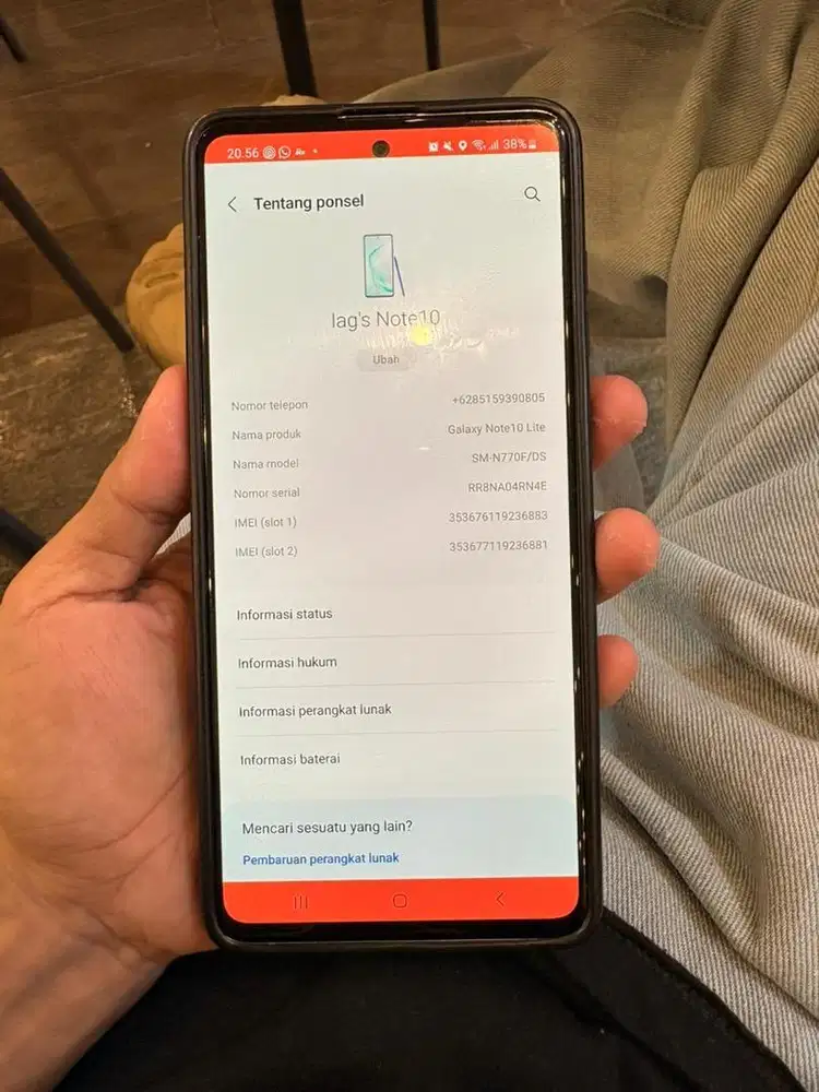 Samsung galaxy note 10 lite bisa tt barter iphone