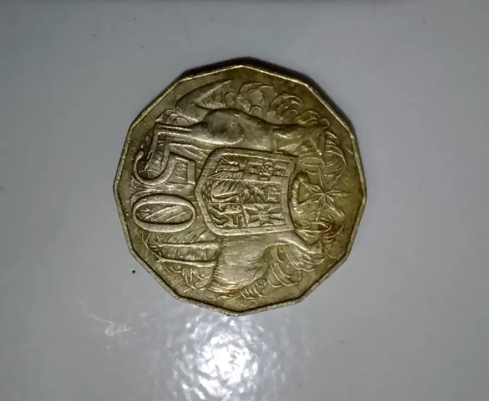 Uang koin perak kuno 50 cent
