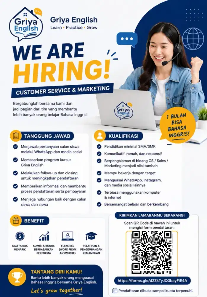 Lowongan customer service
