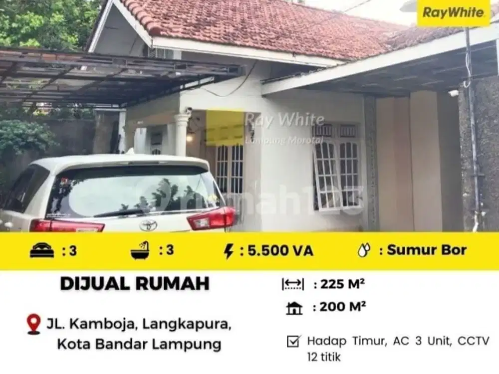 Dijual Rumah di Gunung Terang Tanjung Karang Barat
