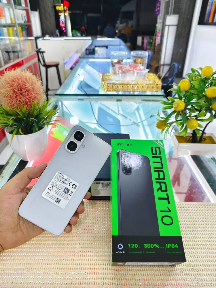 Infinix Smart 10 Ram (4+4) 8Gb/ 128Gb Fullset Mulus Like New Original
