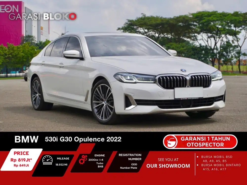 Odo 18rb Warranty ON - BMW 530i G30  Facelift LCI 2022
