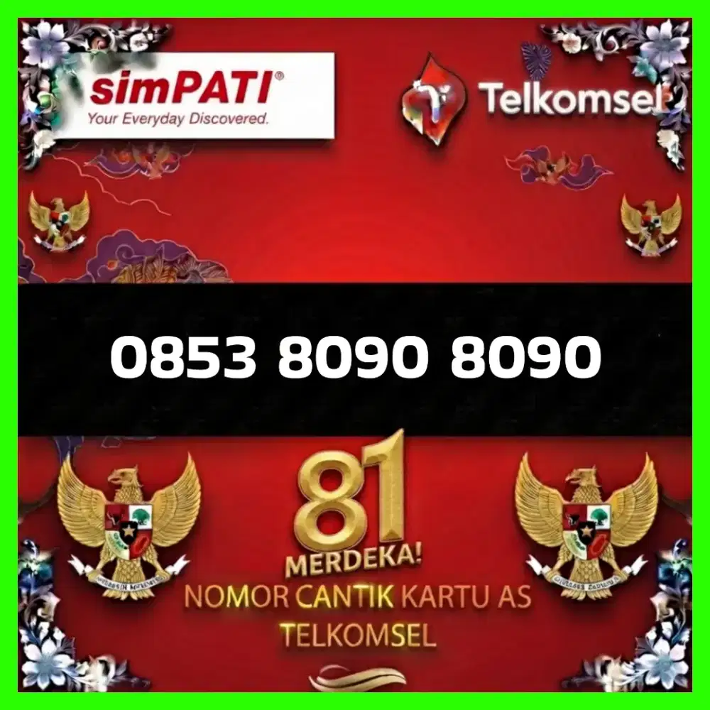 Nomor cantik Telkomsel kartu as super
