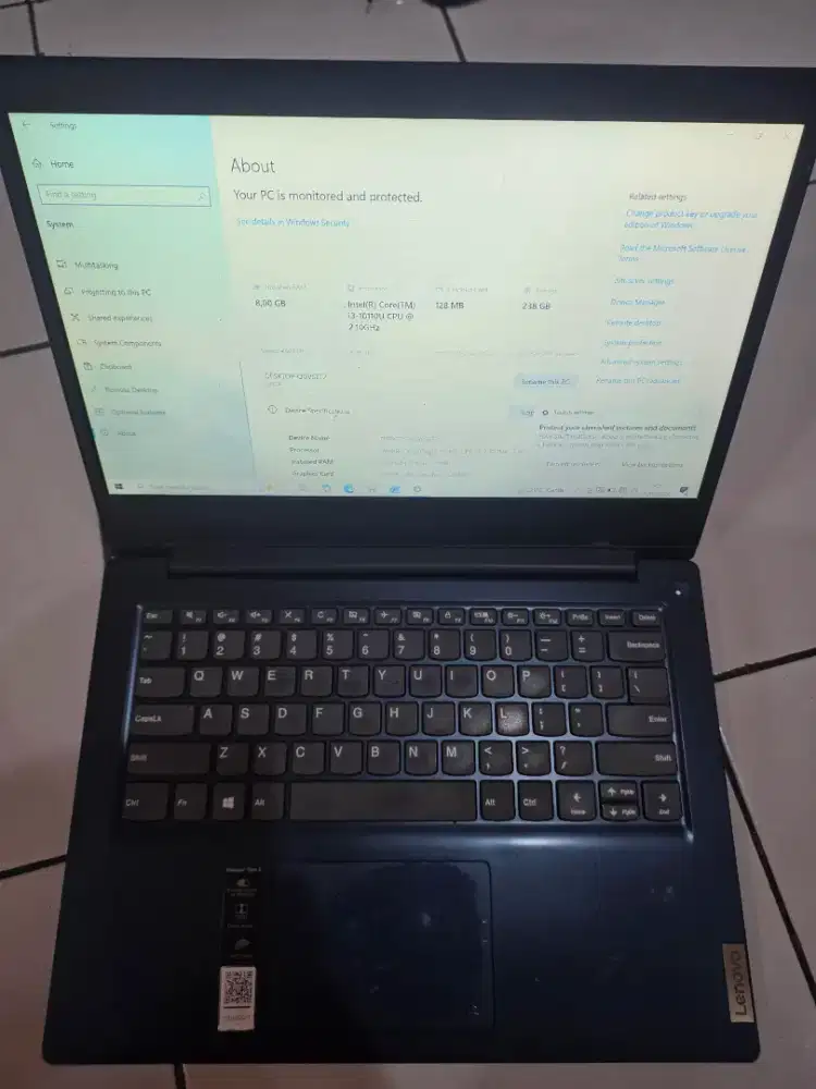 Lenovo Slim 3 i3-10110u 8/256gb resmi