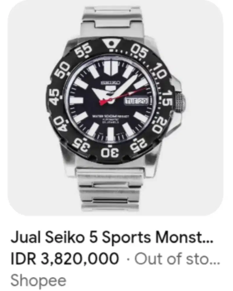 Mana tau laku di jual tahan air 100 meter Seiko 5, 21 jewely  ada tgl,