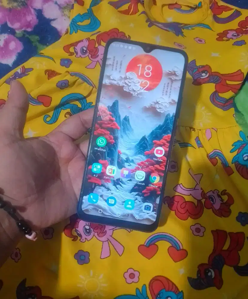 infinix HOT 9 Play Jaringan 4G Ram 2/32 gb batre 6000 MAH Tahan.